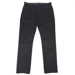 ADRIANO GOLDSHMIED Everett Slim Straight Chino Casual Pant 36x32 Black Minimal